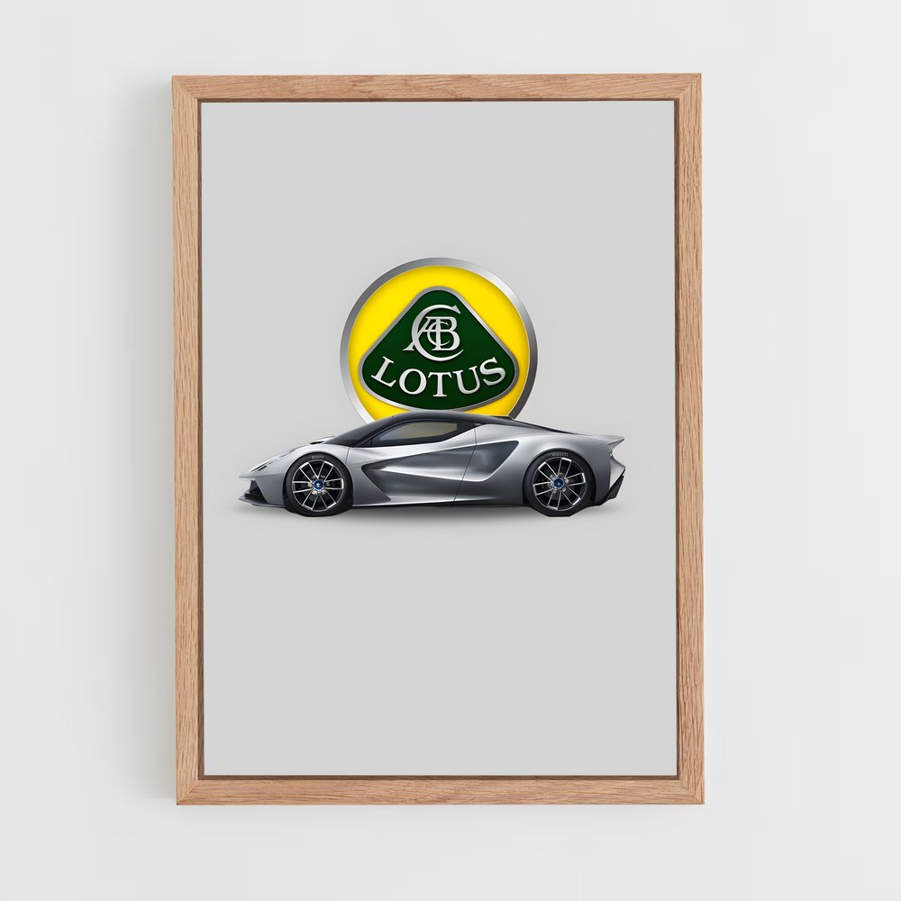 Poster Hypercar Lotus (vue 4)