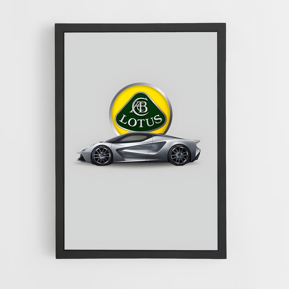 Poster Hypercar Lotus (vue 2)