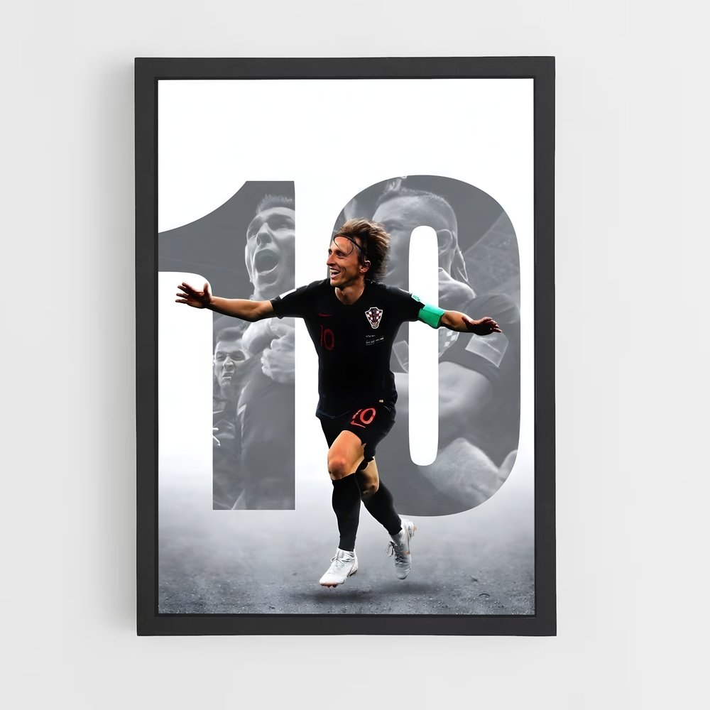 Poster Victoire Croate – affiche Football (vue 2)