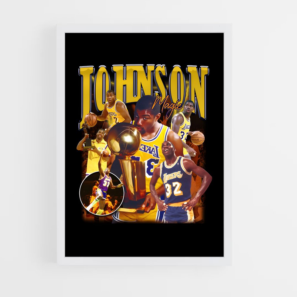 Poster Victoire Johnson – affiche Basketball (vue 3)
