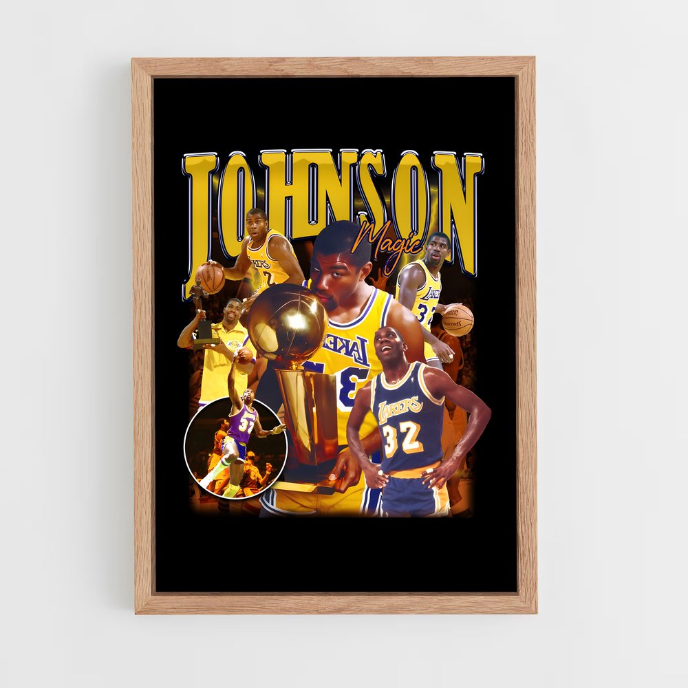 Poster Victoire Johnson – affiche Basketball (vue 4)
