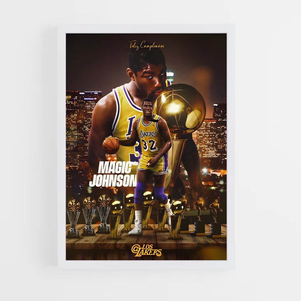 Poster Légende Magique – affiche Basketball (vue 3)