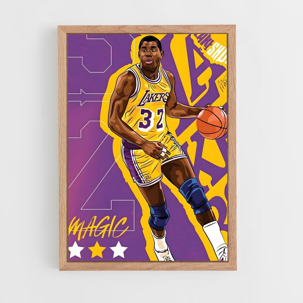 Poster Showtime Lakers Icons – affiche Basketball (vue 4)
