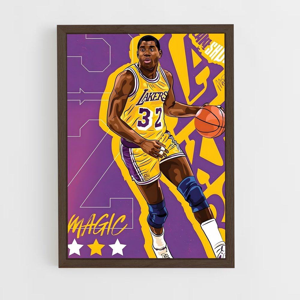 Poster Showtime Lakers Icons – affiche Basketball (vue 5)