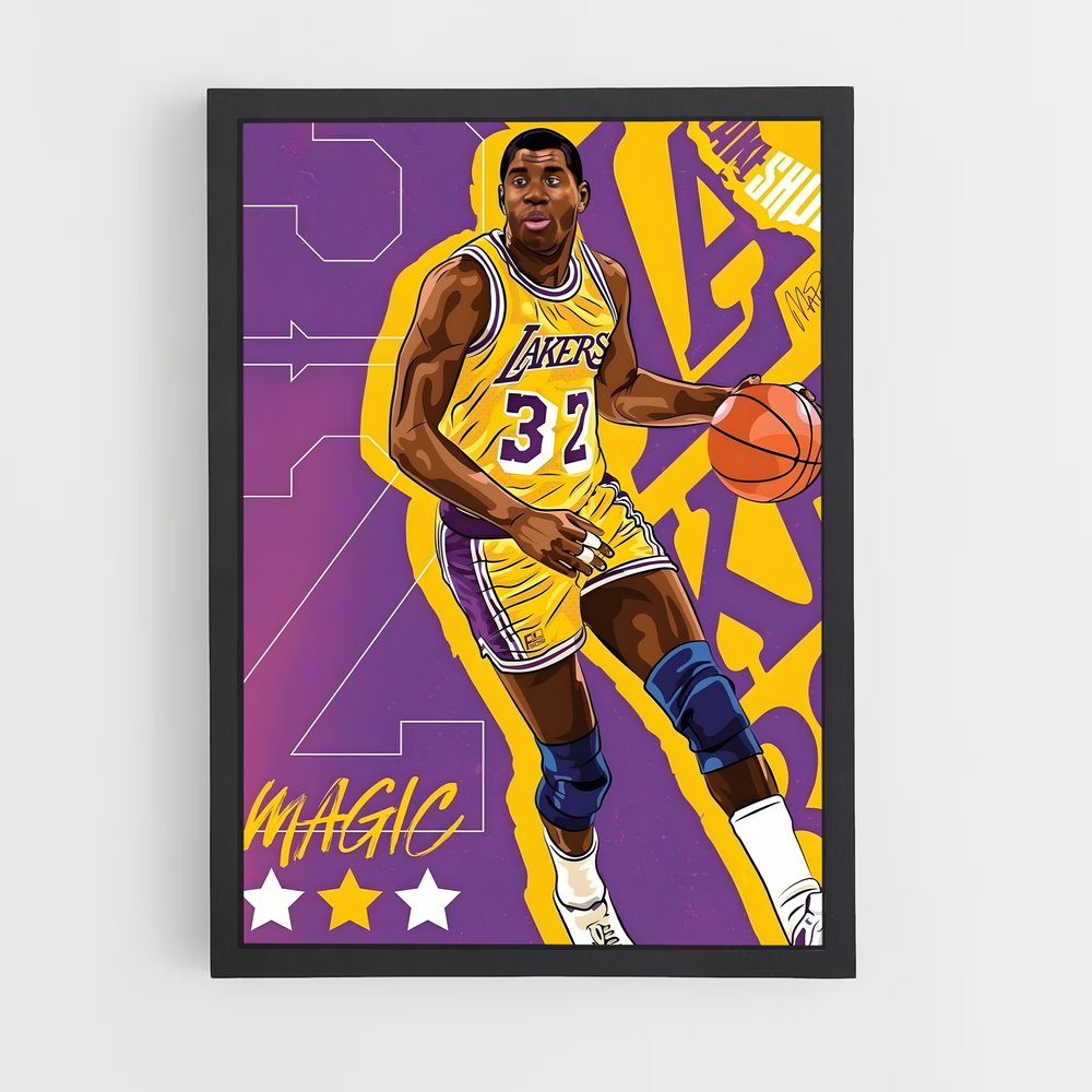 Poster Showtime Lakers Icons – affiche Basketball (vue 2)