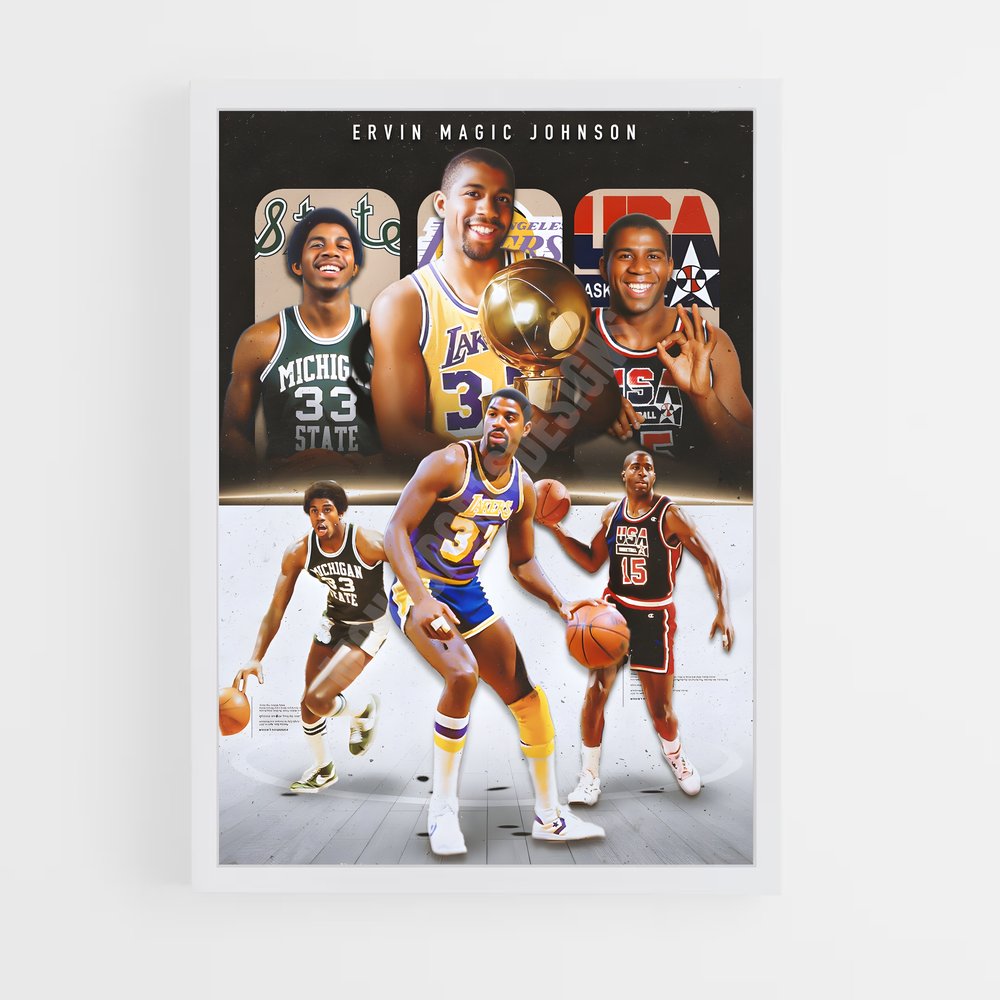 Poster Magic Basketball Legend (vue 3)
