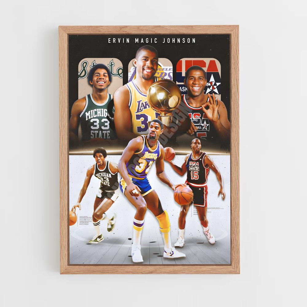 Poster Magic Basketball Legend (vue 4)