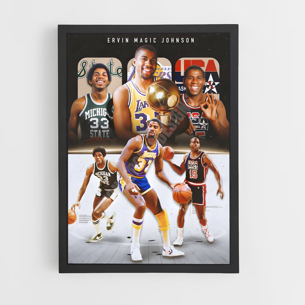 Poster Magic Basketball Legend (vue 2)