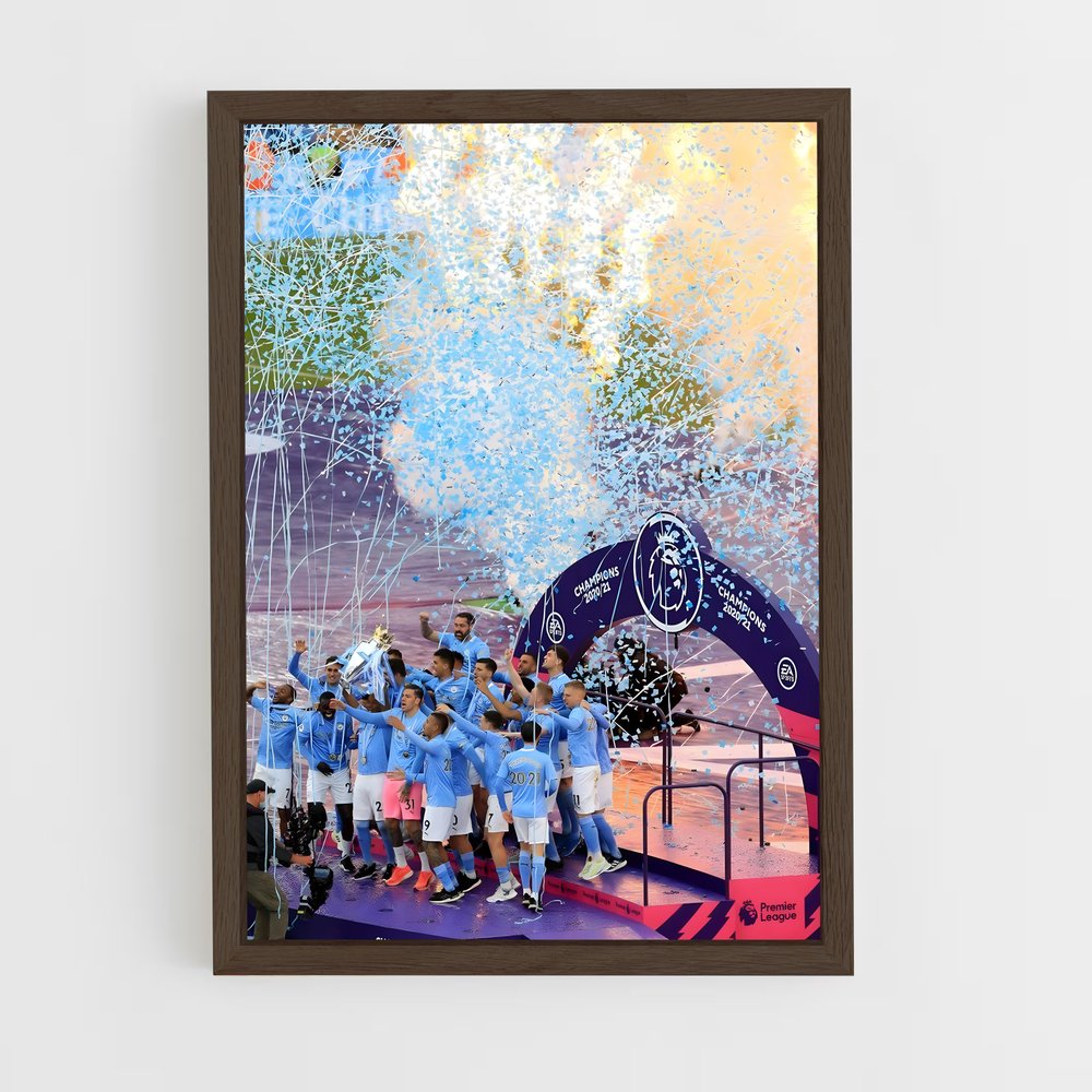Poster Manchester City Victoire – affiche Football (vue 5)
