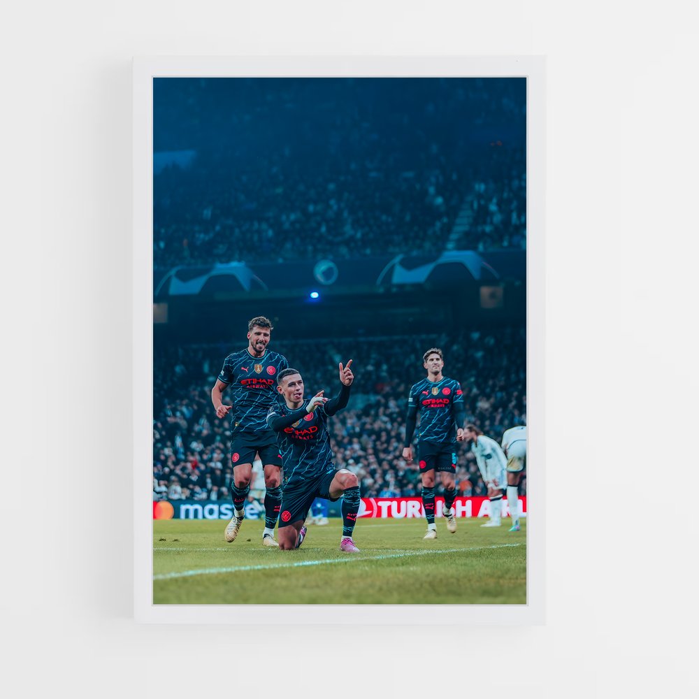 Poster Manchester City Foot – affiche Football (vue 3)