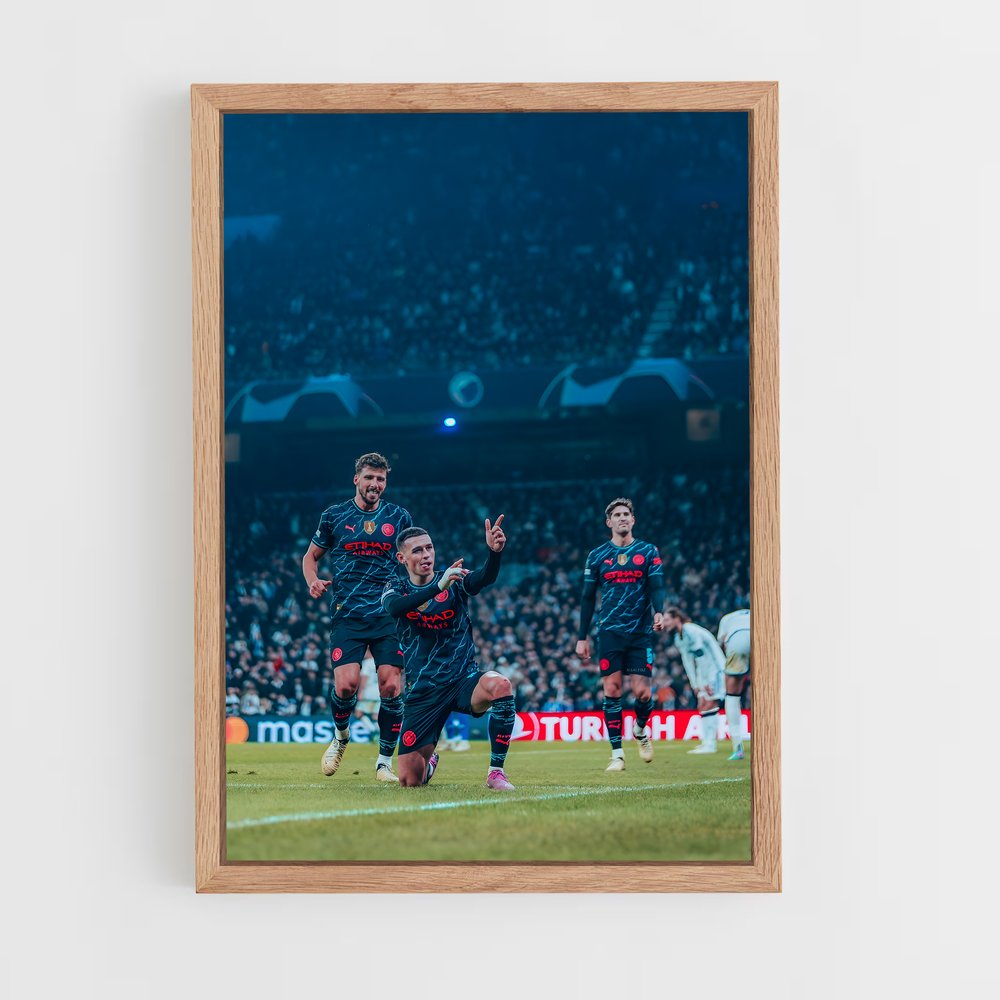 Poster Manchester City Foot – affiche Football (vue 4)