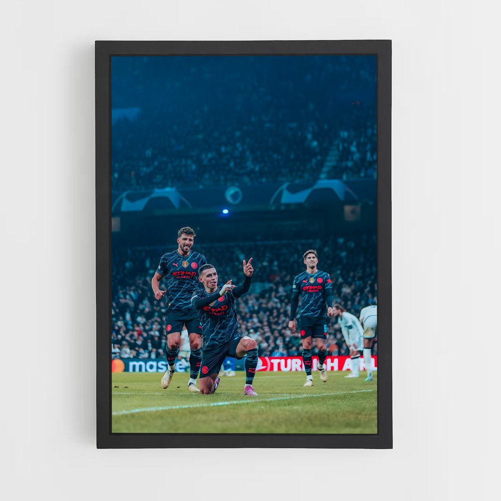 Poster Manchester City Foot – affiche Football (vue 2)