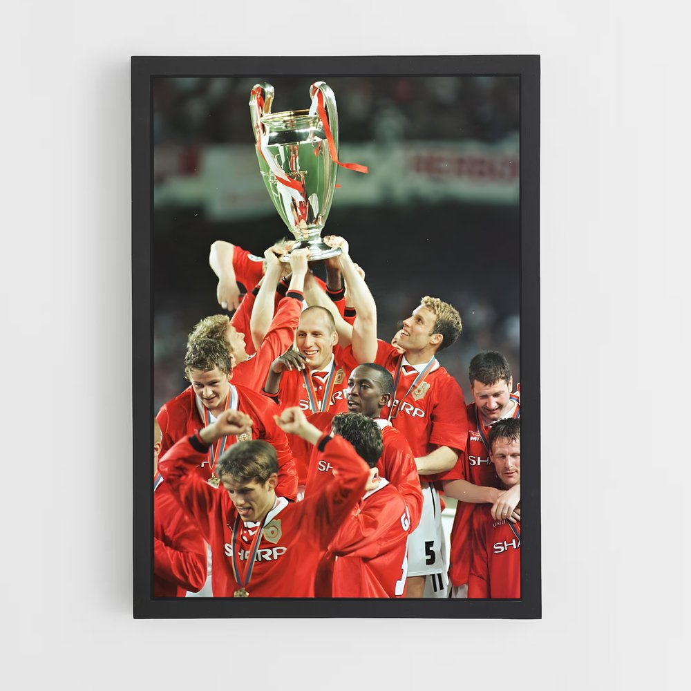 Poster Coupe Manchester United – affiche Football (vue 2)