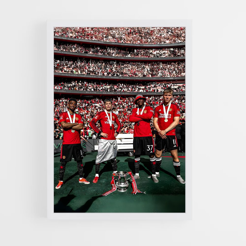 Poster Manchester United Stade – affiche Football (vue 3)