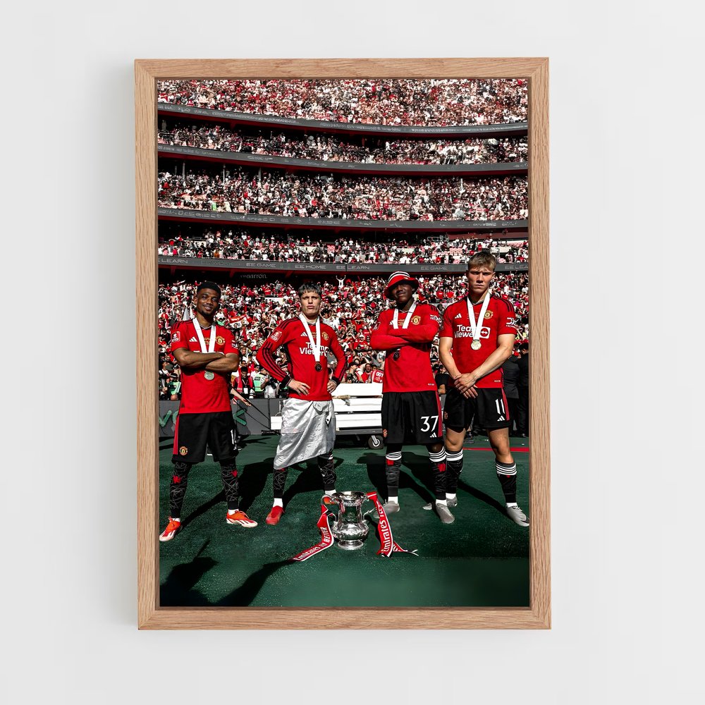 Poster Manchester United Stade – affiche Football (vue 4)