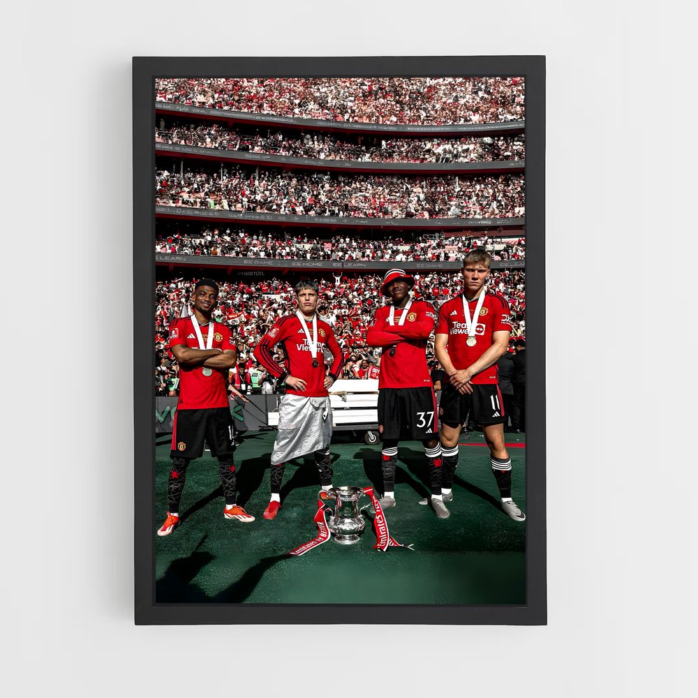 Poster Manchester United Stade – affiche Football (vue 2)