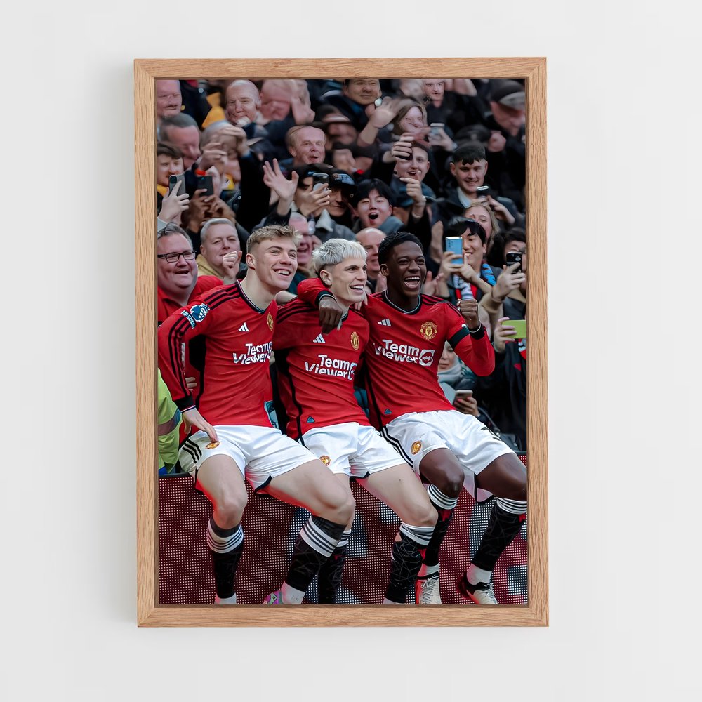 Poster Équipe Manchester United – affiche Football (vue 4)