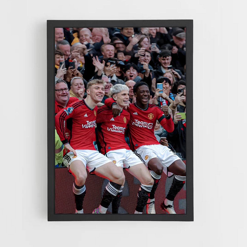 Poster Équipe Manchester United – affiche Football (vue 2)
