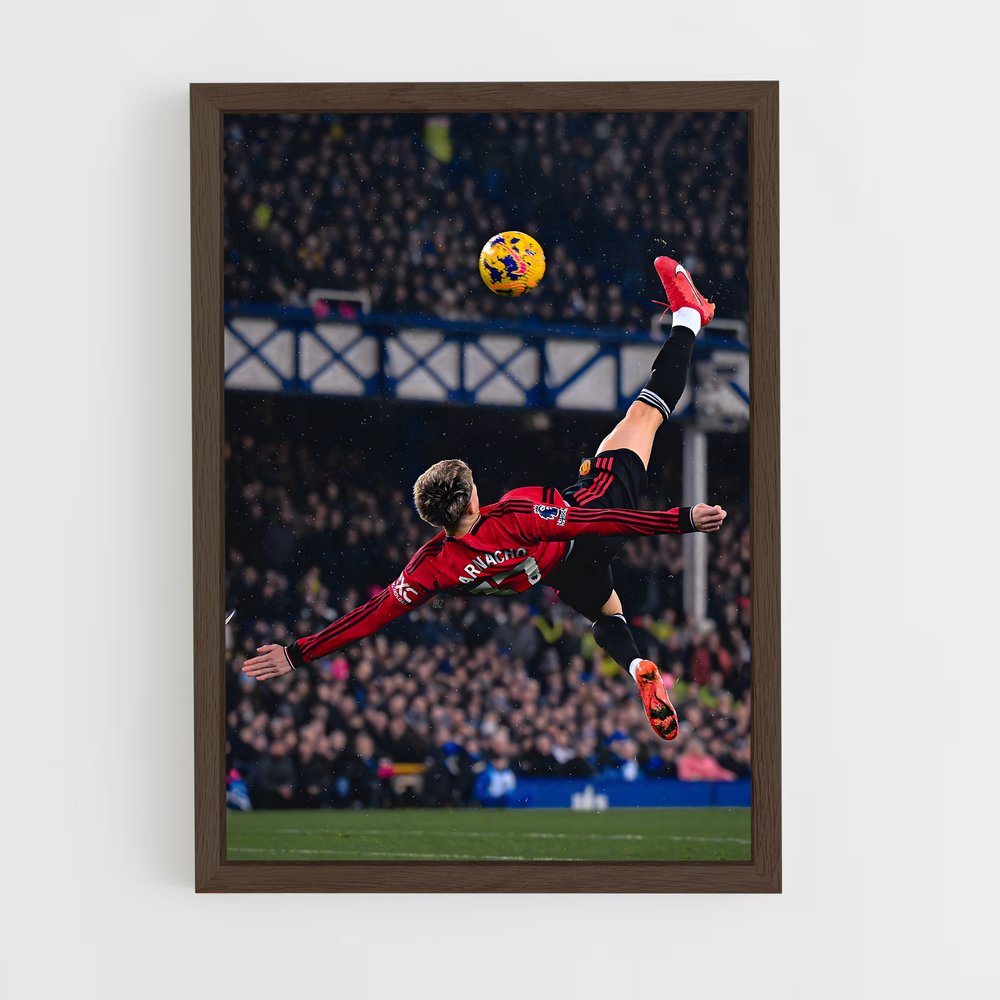 Poster Manchester United Ballon – affiche Football (vue 5)