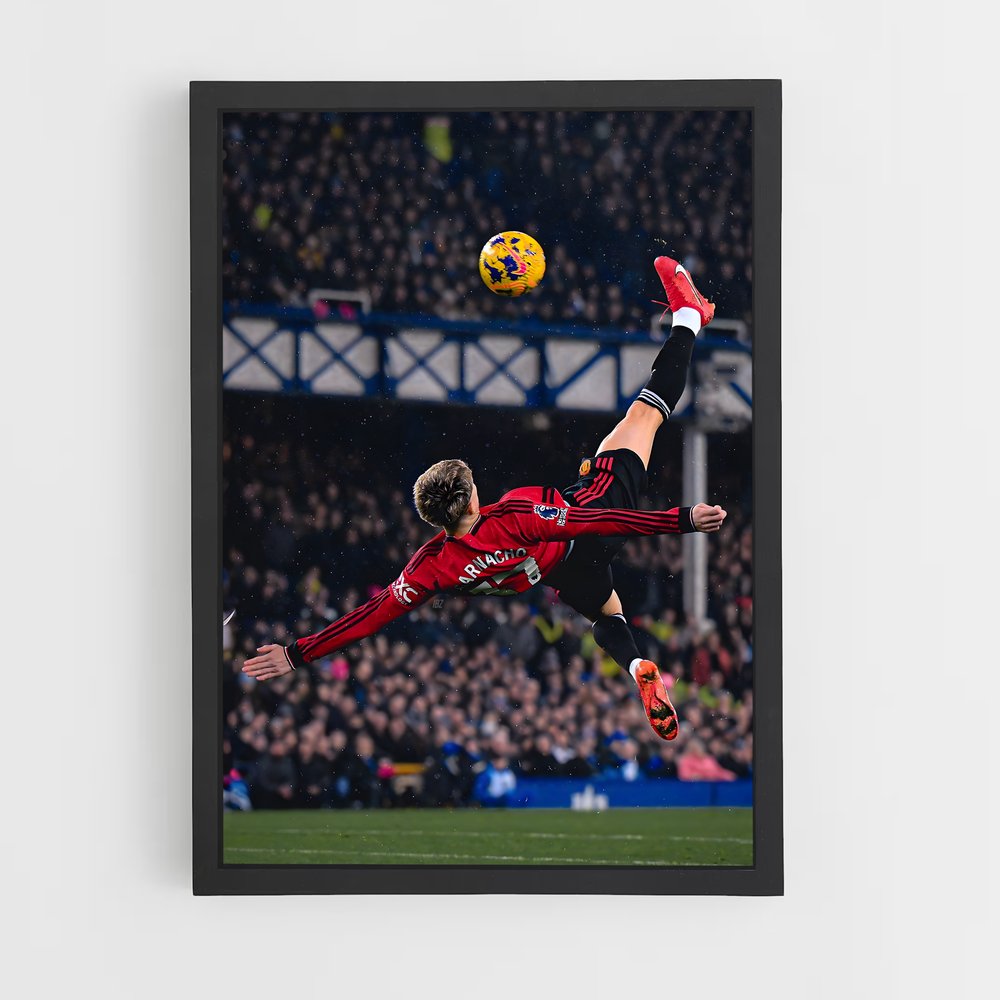 Poster Manchester United Ballon – affiche Football (vue 2)