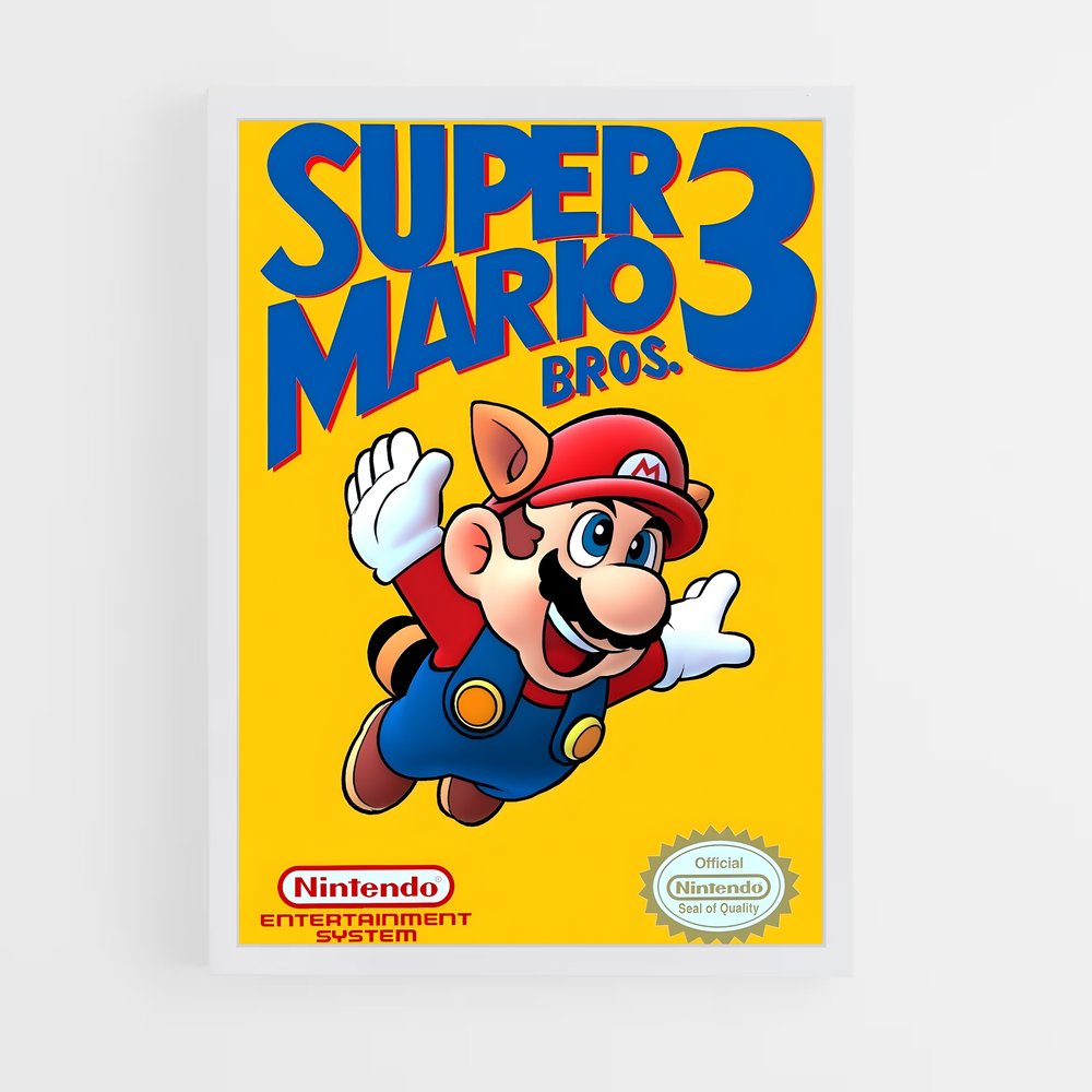 Poster Super Mario Bros 3 (vue 3)
