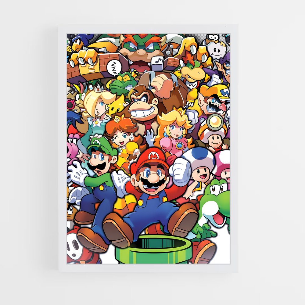 Poster Mario Tuyau (vue 3)