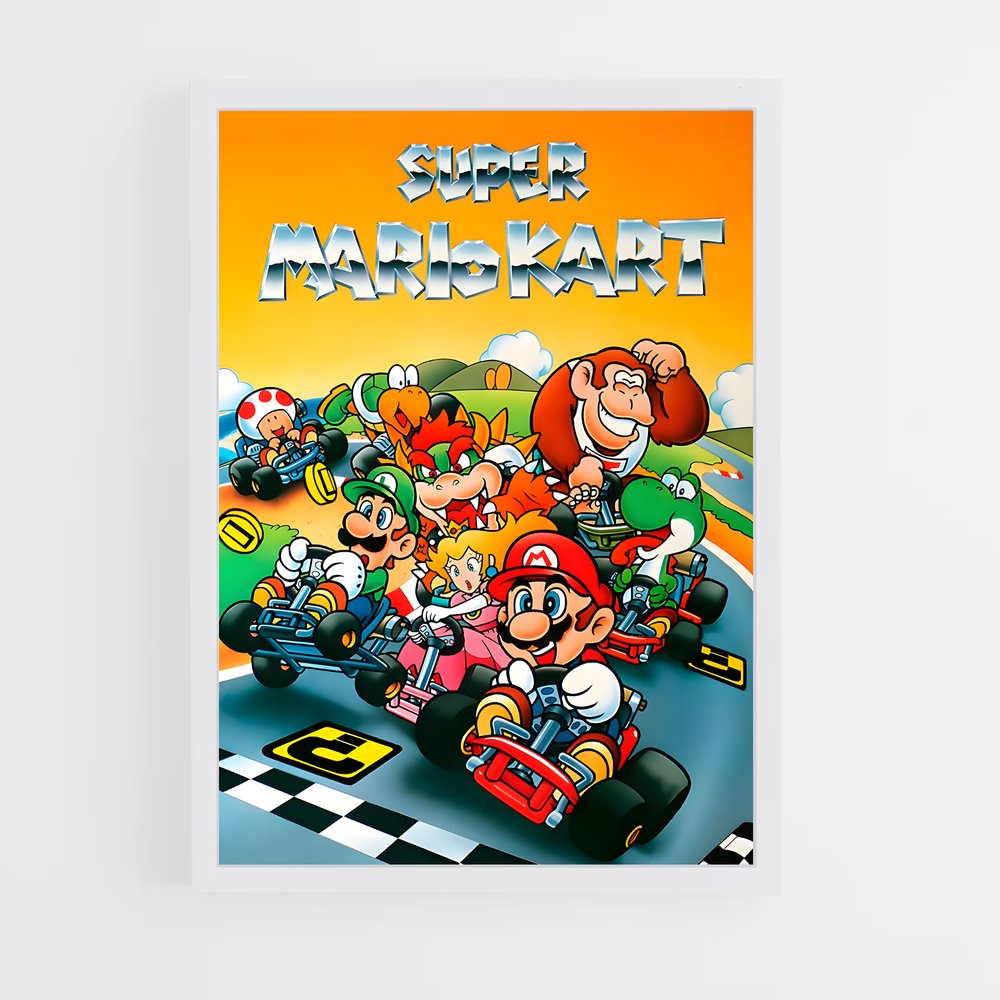 Poster Mario Kart Rétro (vue 3)