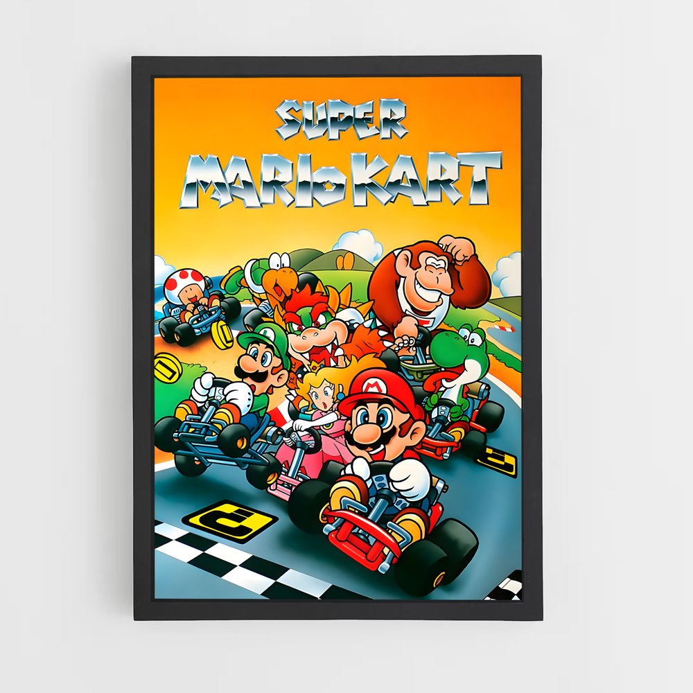 Poster Mario Kart Rétro (vue 2)