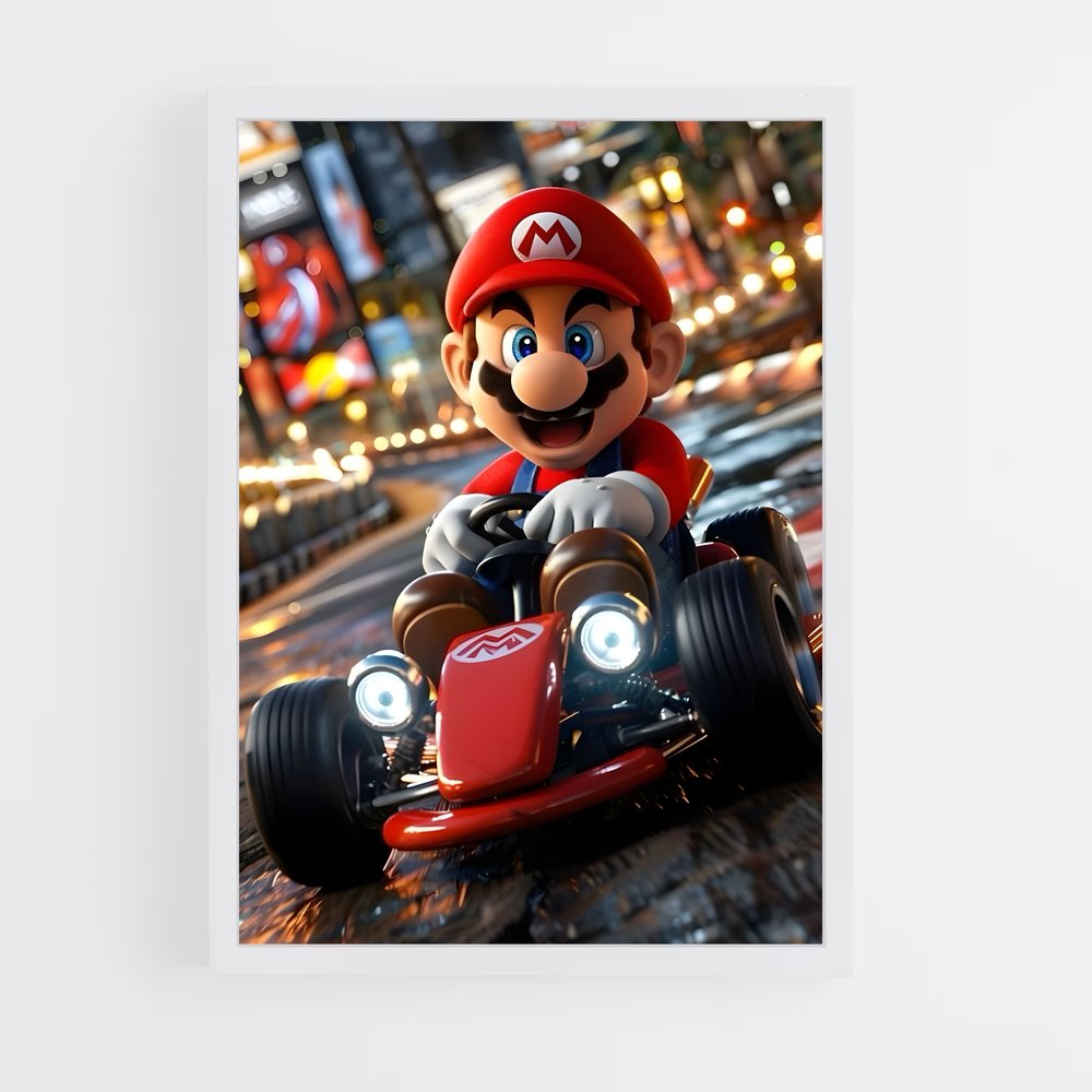 Poster Mario Kart Ville (vue 3)