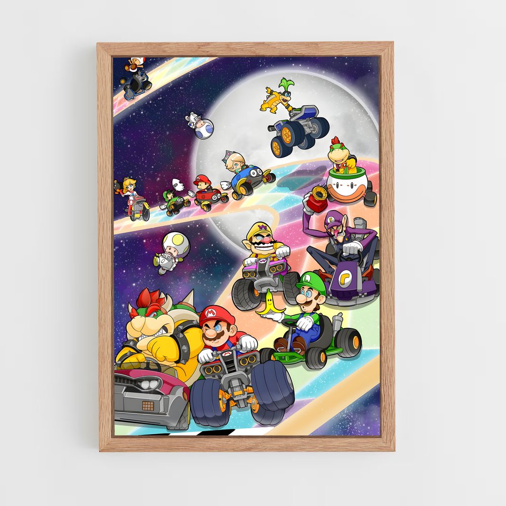 Poster Mario Kart Arc en Ciel (vue 4)