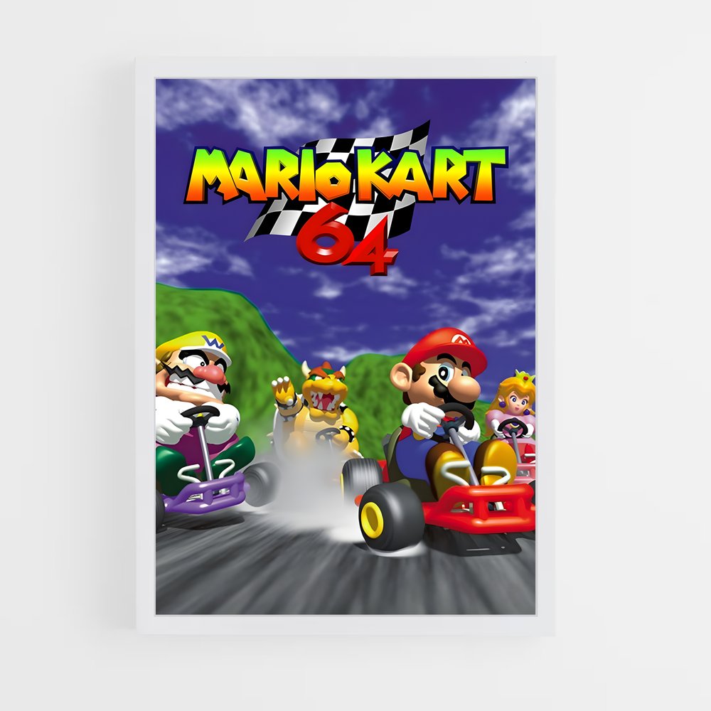 Poster Mario Kart 64 (vue 3)