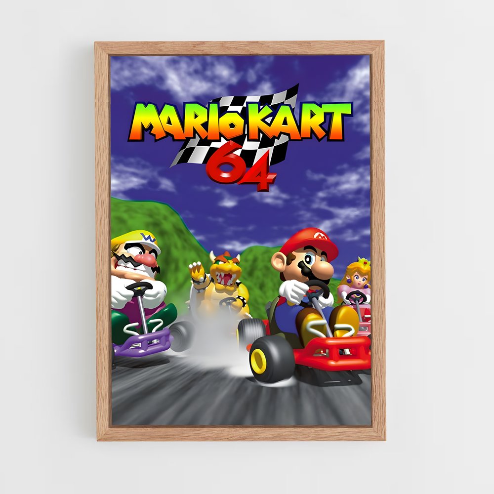 Poster Mario Kart 64 (vue 4)