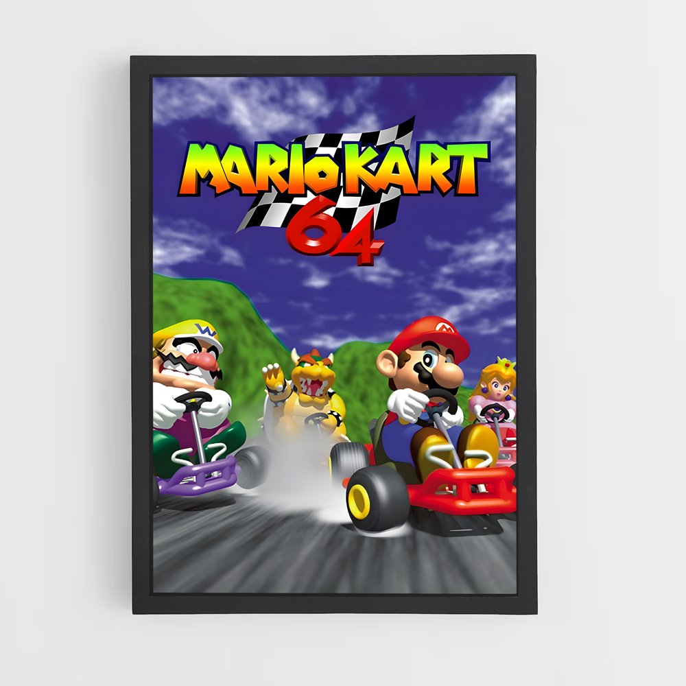 Poster Mario Kart 64 (vue 2)