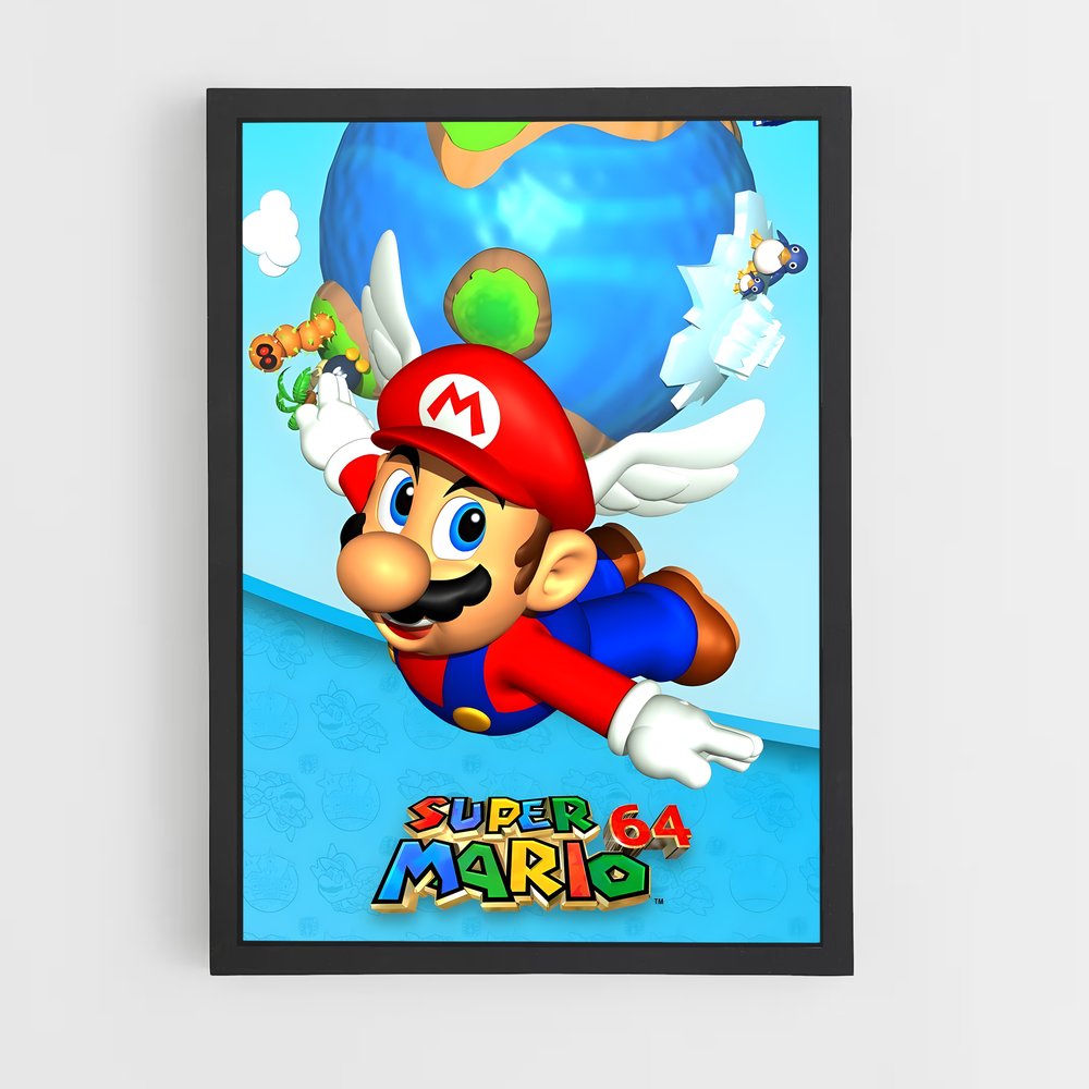 Poster Super Mario 64 (vue 2)