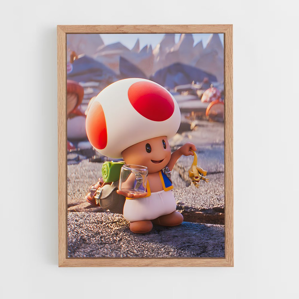 Poster Toad – affiche Mario (vue 4)
