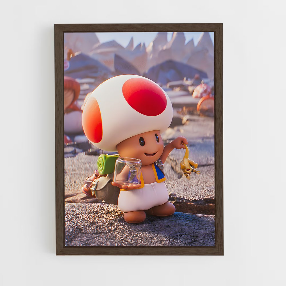 Poster Toad – affiche Mario (vue 5)