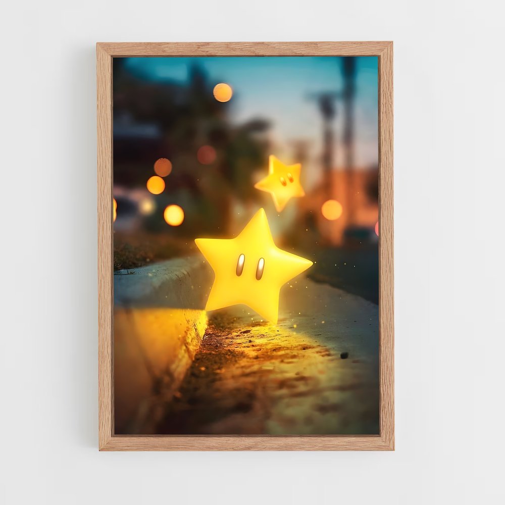 Poster Mario Étoile (vue 4)