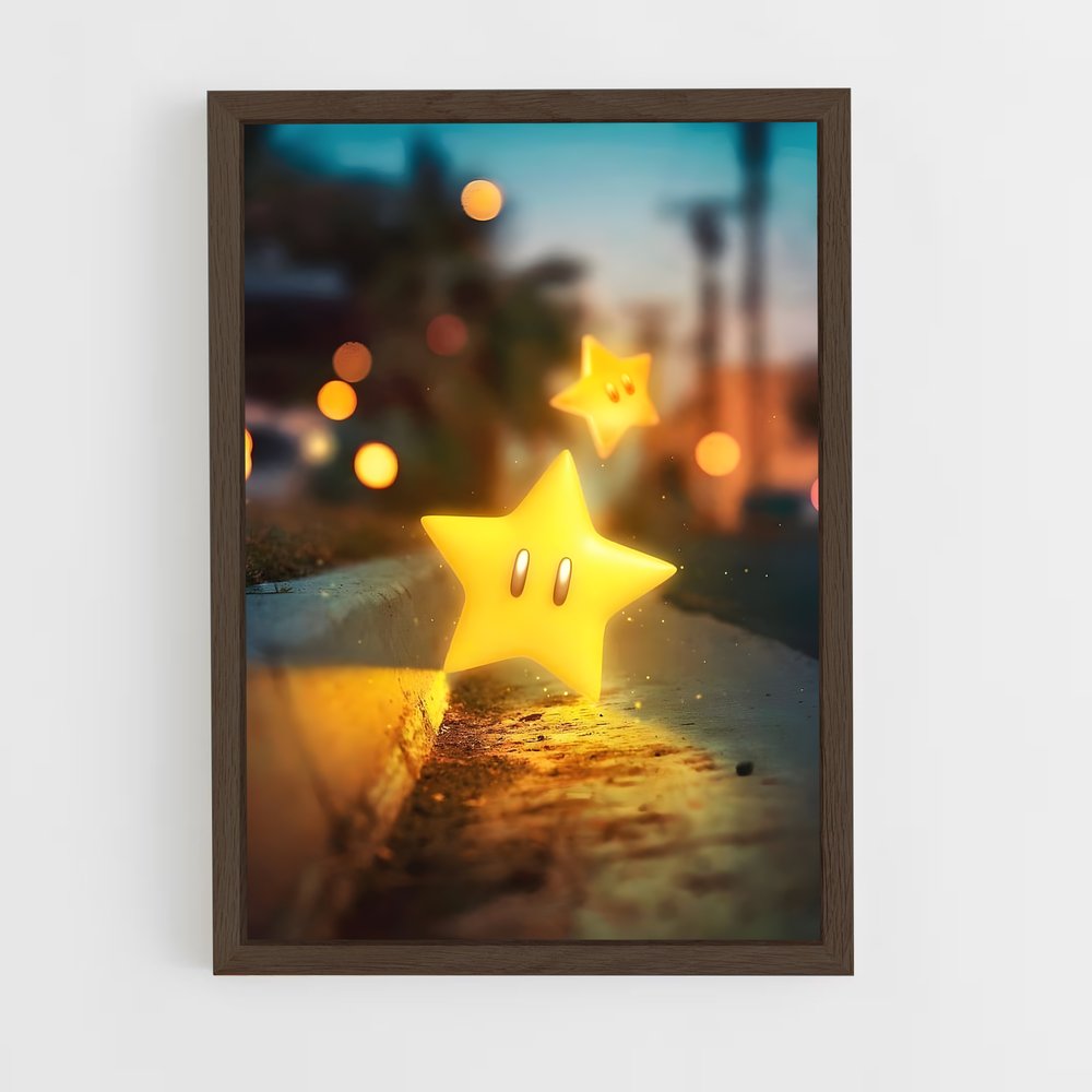 Poster Mario Étoile (vue 5)