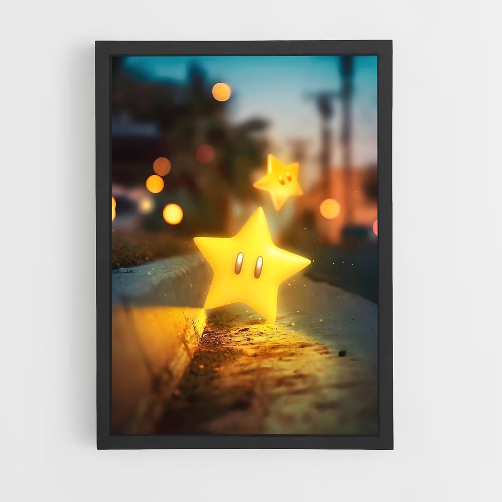 Poster Mario Étoile (vue 2)