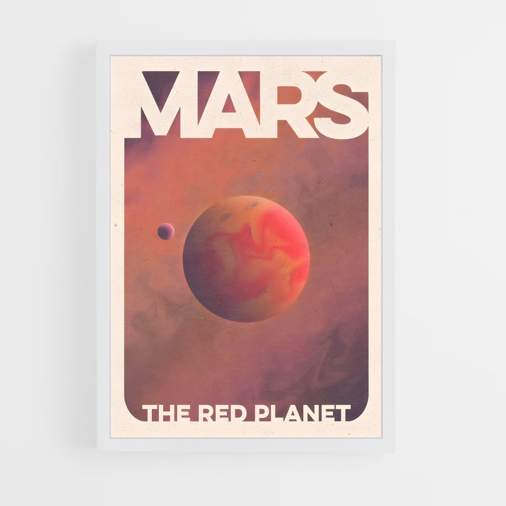Poster Mars Red Planet (vue 3)