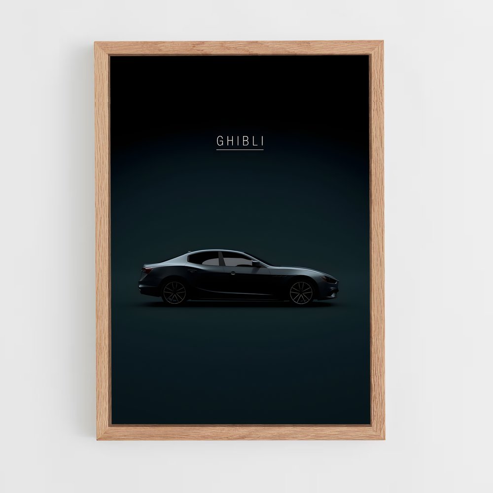 Poster Ghibli – affiche Maserati (vue 4)
