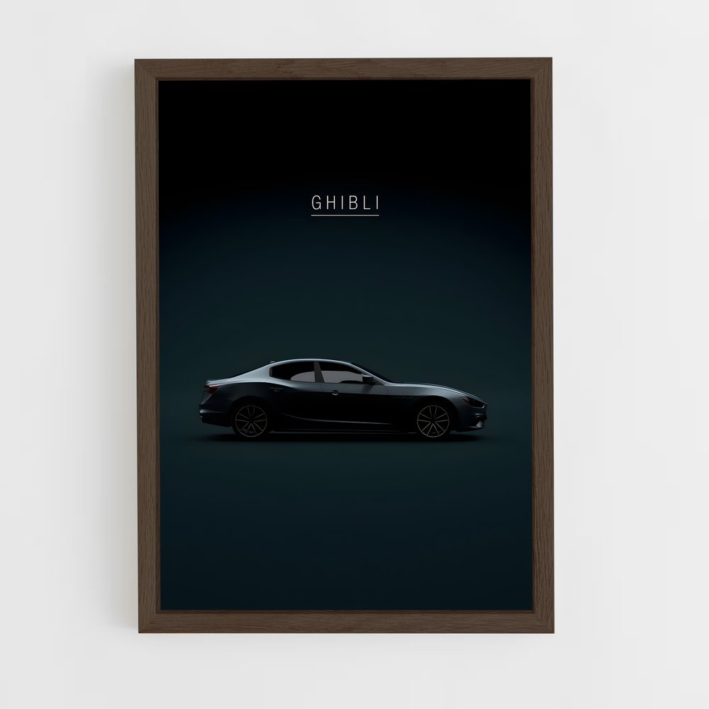 Poster Ghibli – affiche Maserati (vue 5)