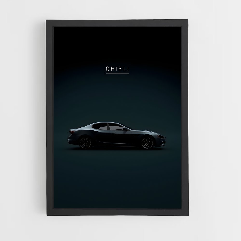 Poster Ghibli – affiche Maserati (vue 2)