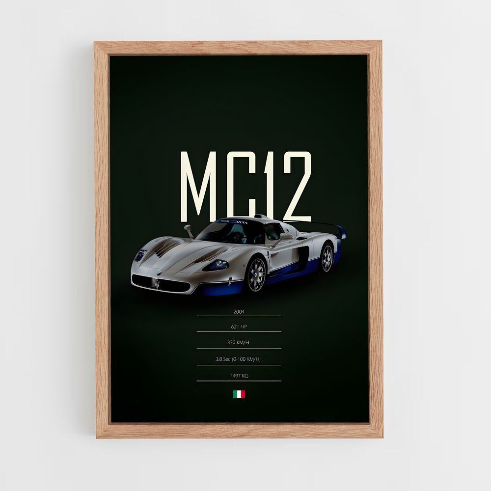 Poster Maserati MC12 (vue 4)