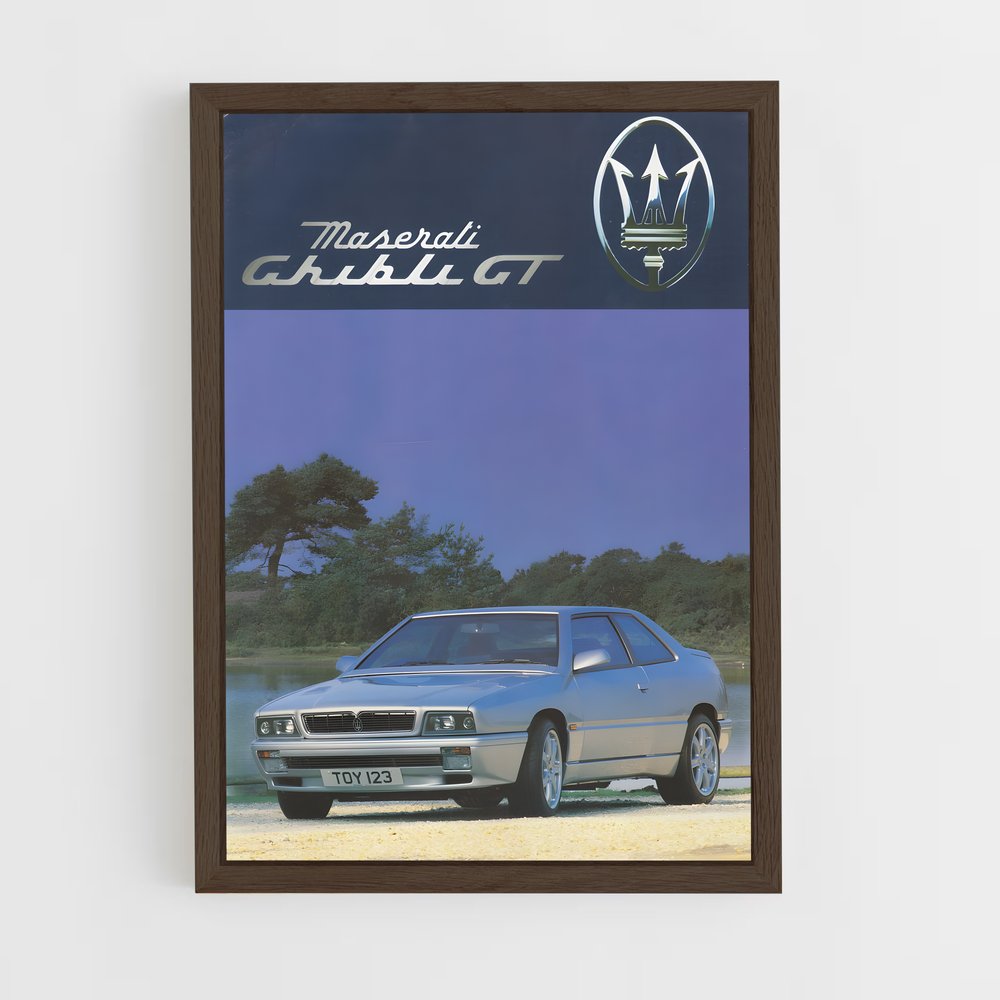 Poster Maserati Ghibli GT Vintage (vue 5)