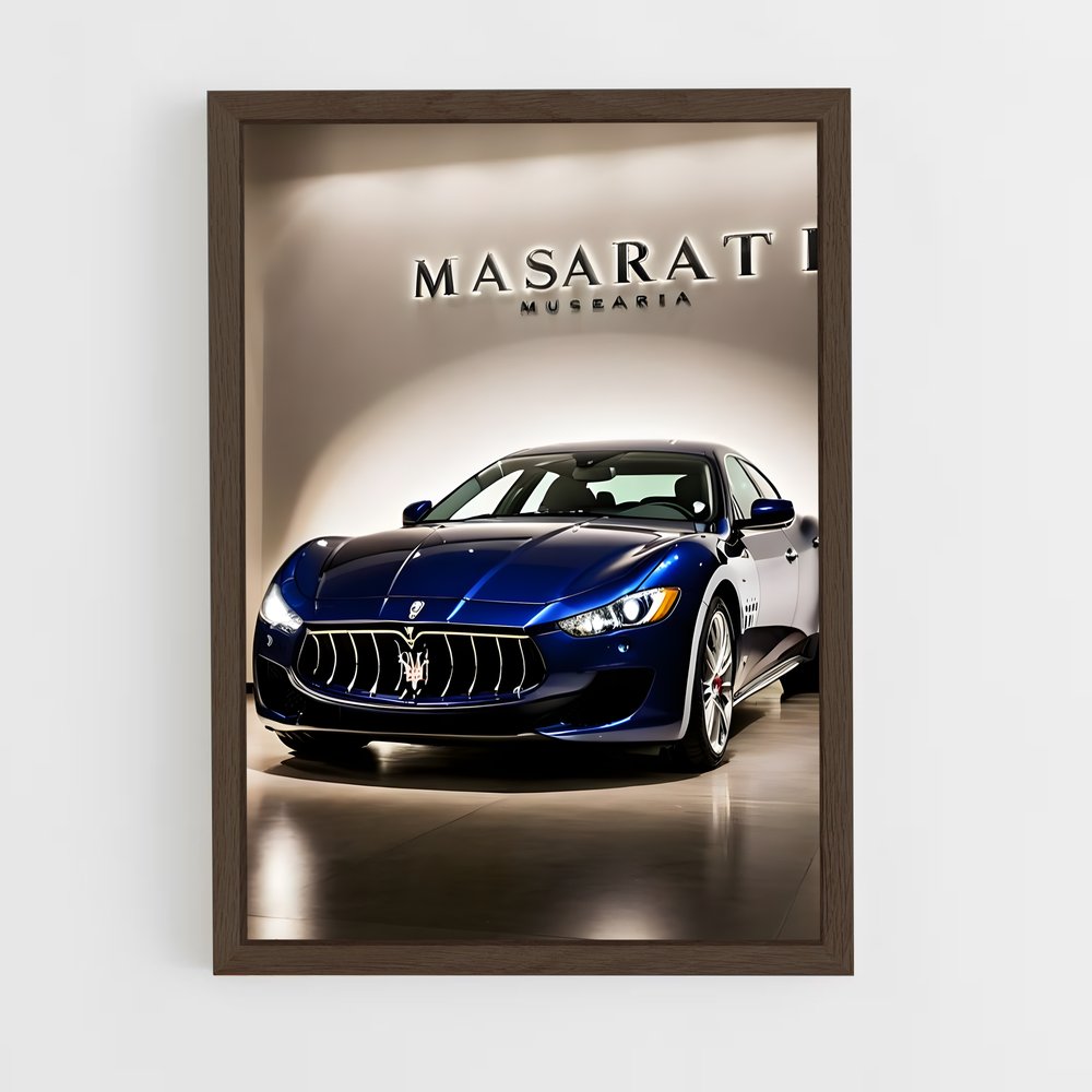 Poster Maserati Bleu Élégance (vue 5)