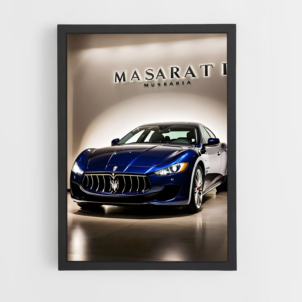 Poster Maserati Bleu Élégance (vue 2)