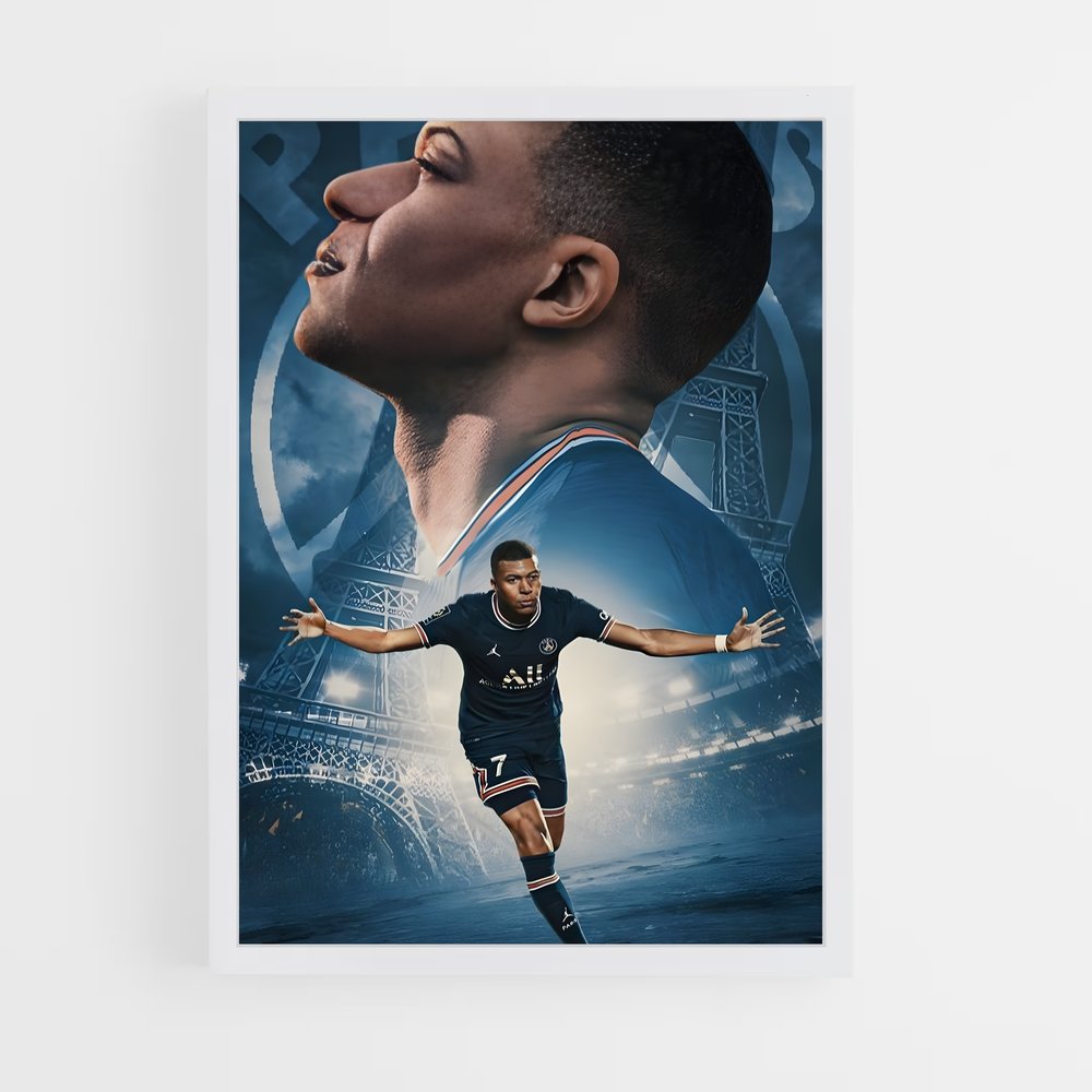 Poster Mbappe PSG – affiche Football (vue 3)