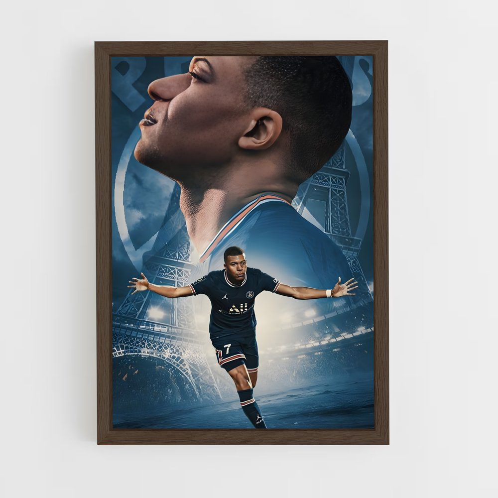 Poster Mbappe PSG – affiche Football (vue 5)