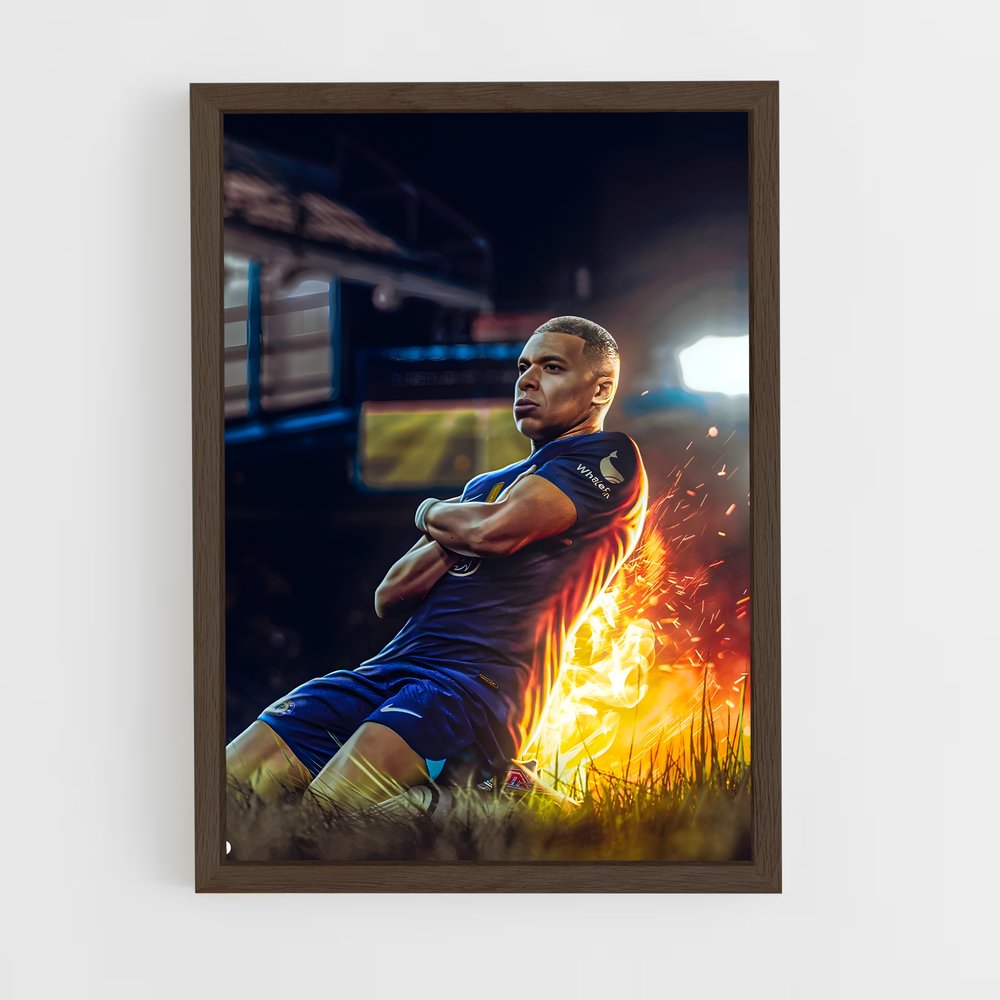 Poster Mbappe Feu – affiche Football (vue 5)